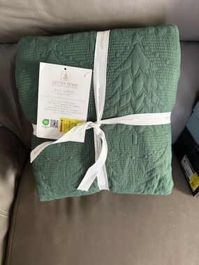 Levtex Quilted Full/Queen Quilt Set in Sage Green